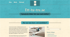 Desktop Screenshot of ett-tu-tre.se