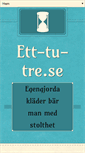Mobile Screenshot of ett-tu-tre.se